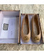 Gucci Leather Flat Espadrille with Double G ‎602505 Nude 2019