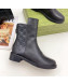 Gucci Leather Ankle Boots 4cm Black 2021 28
