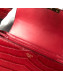 Celine Medium Rriomphe Bag in Crocodile Leather Red 2019