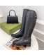 Gucci Leather High Boots 4cm Black 2021 31
