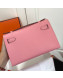 Hermes Mini Kelly 22 Clutch Bag in Epsom Leather(Half Handmade) Pink