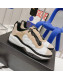Chanel Mesh & Suede Sneakers G38290 Beige/White 2021 74