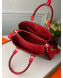 Louis Vuitton Monogram Canvas Soufflot BB Open Top Handle Bag M44815 Red 2019