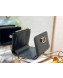 Dior Medium 30 Montaigne Lotus Patent Leather Wallet Black 2019
