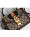 Gucci Sylvie GG Mini Top Handle Bag 470270 Coffee 2019