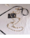 Chanel 5 Heart and Star Long Necklace AB2367 Gold/Pearly White/Crystal 2019