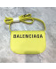 Balenciaga Ville Day Shoulder Bag XS Yellow 2019