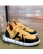 Hermes Duel Knit and Calfskin Sneakers Yellow/Black 2021 03