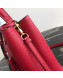 Prada Double Saffiano Leather Bucket Bag 1BA211 Red 2019