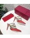 Valentino Heel Rockstud Mule Sandal 95mm Red 2019