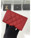 Chanel Grained Leather Small Flap Boy Wallet A80603 Red 2019