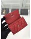 Chanel Grained Leather Small Flap Boy Wallet A80603 Red 2019