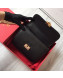 Valentino Small Chain Box Shoulder Bag in Calfskin Black 2019