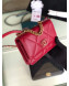 Chanel Quilted 19 Wallet on Chain WOC AP0957 Red 2019