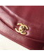 Chanel Lambskin Medium Flap Bag AS1178 Burgundy 2019