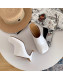 Bottega Veneta Calfskin Square Toe High-Heel Mules White 2019