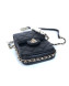 Chanel Quilted Leather Phone Holder Clutch with Chain and Pearls Black 2020