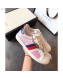 Gucci Ace Rainbow GG Leather Sneakers Pink 2019 (For Women and Men)