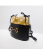 Gucci 1955 Horsebit Bucket Bag 602118 Apricot/Black 2019