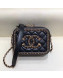 Chanel Quilted Lambskin Vanity Clutch with Chain A84452 Black/Gold 2020