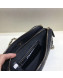 Chanel Quilted Lambskin Double Clutch with Chain AP0738 Black 2019