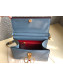 Valentino Large VSLING Grainy Calfskin Top Handle Bag 0530 Light Blue 2019