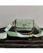 Prada System Nappa Leather Patchwork Shoulder Bag 1BD292 Green 2021