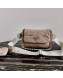 Prada System Nappa Leather Patchwork Shoulder Bag 1BD292 Nude 2021