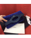 Chanel Quilted Velvet 31 Clutch A70521 Blue 2019