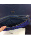 Chanel Quilted Velvet 31 Clutch A70521 Blue 2019