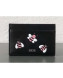Dior × Kaws Black Card Holder With Pink Bees  