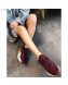 Stella McCartney Eclypse Lace-up Sneaker in Calfskin and Suede Burgundy 2019