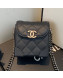 Chanel Quilted Leather Box Clutch with Chain Black 2019