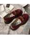 Gucci Leather Horsebit Lug Sole Loafers Burgundy 2019