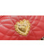 Dolce&Gabbana Devotion Camera Bag in Quilted Nappa Leather Red 2019