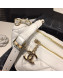 Chanel Quilted Aged Calfskin Waist Bag/Belt Bag and Coin Purse AS1077 White 2019