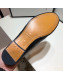 Gucci Men's Jordaan Bee Calfskin Leather Horsebit Loafer Black/Gold