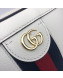 Gucci Ophidia Leather Mini Shoulder Bag 602576 White 2020