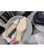Manolo Blahnik Silk Mid-Heel Pump with Crystal Buckle Cream White 2019 