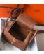 Hermes Mini Lindy 21cm in Original Calf Leather Brown 2019