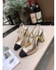 Chanel Slingback High-Heel Pumps Gold 2019