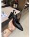 Chanel Slingback Mid-Heel Pumps Black 2019