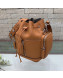 Fendi Mon Tresor Bucket Bag with Pocket Brown 2019