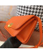 Bottega Veneta BV Classic Shoulder Bag in Smooth Calfskin Orange 2019