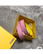 Fendi Leather Strap You Shoulder Strap 90cm Pink/Yellow 2019