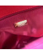 Chanel Grained Leather Pocket Flap Shoulder Bag Red 2019