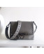 Valentino Rockstud Flap Strap Shoulder Bag Grey 2019