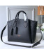 Louis Vuitton Haumea Mahina Perforated Leather Top Handle Bag M55029 Black 2019