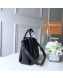 Louis Vuitton Haumea Mahina Perforated Leather Top Handle Bag M55029 Black 2019
