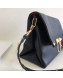 Valentino Small Rockstud Flap Strap Shoulder Bag Black/Gold 2019